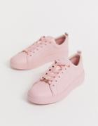 Ted Baker Pink Drench Leather Sneakers - Pink