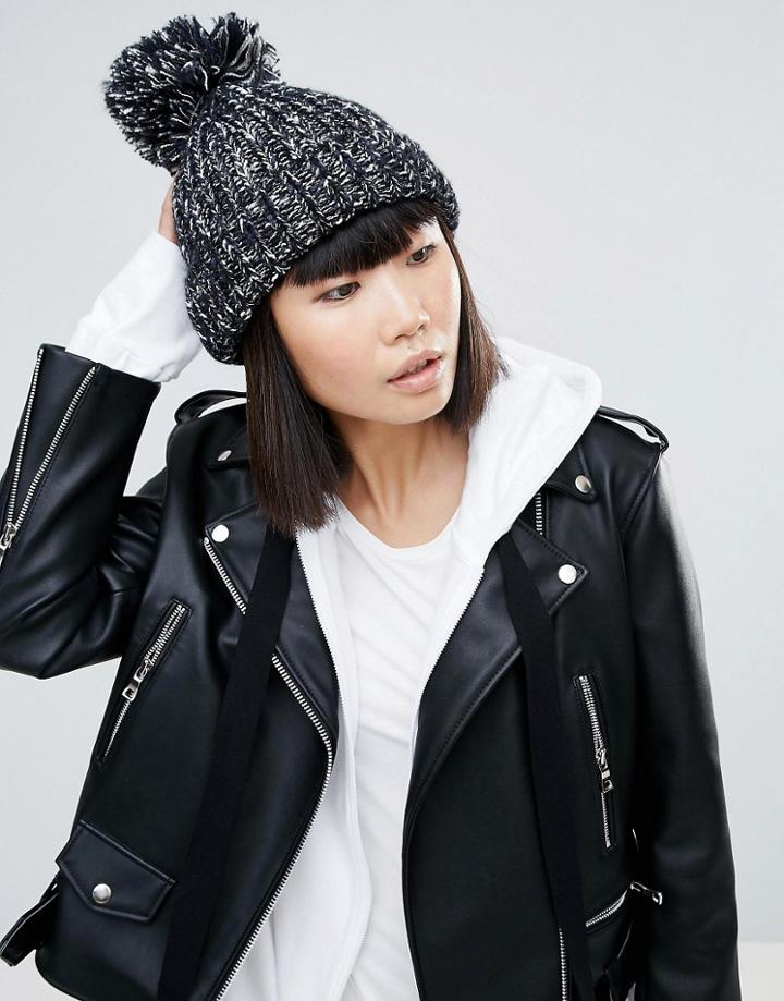 Genie By Eugenia Kim Riley Navy Hat With Pom Pom - Navy