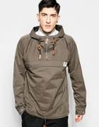Fat Moose Sailor Overhead Jacket In Gray - Anthracite