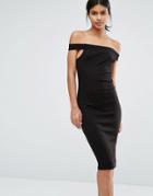 Vero Moda Bodycon Off The Shoulder Dress - Black