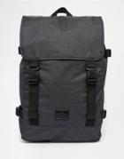 Asos Backpack In Black Nylon - Black