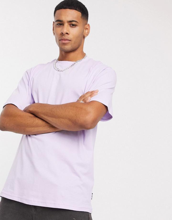 Only & Sons Oversize T-shirt In Lilac-purple