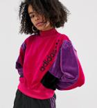 Adidas Originals Linear Logo Sweat - Pink