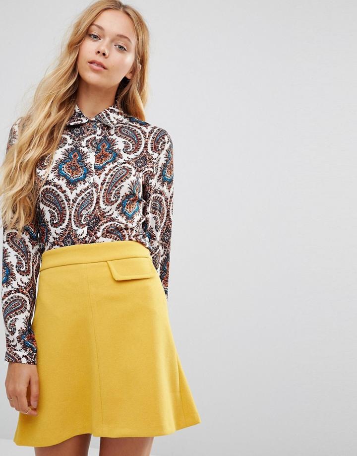 Goldie Olivia Blouse In Paisley Print - Multi