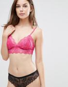 Knickerbox Isabelle Lace Crop Top - Pink