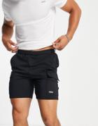 Asos 4505 Skinny Fit Training Shorts With Cargo Pocket-black