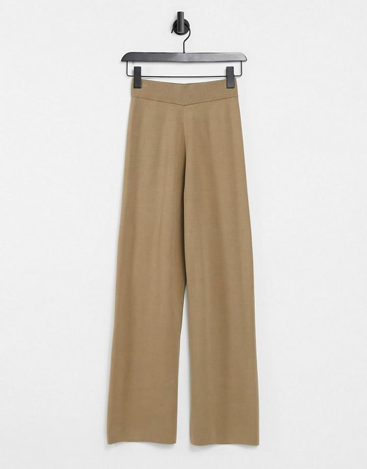 & Other Stories Eco Knit Pants In Beige - Part Of A Set-neutral