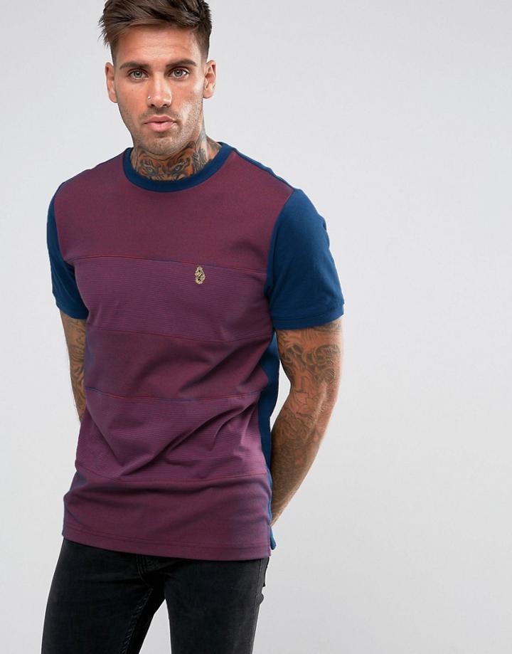 Luke Sport Soberbaz Stripe T-shirt In Navy - Navy