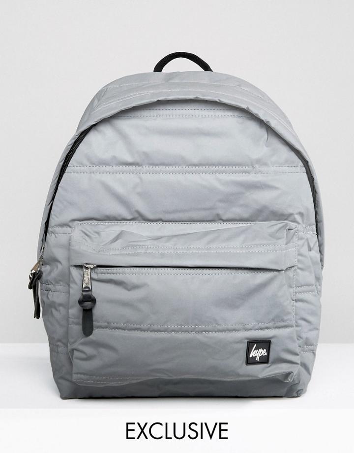 Hype Exclusive Reflective Padded Backpack - Silver