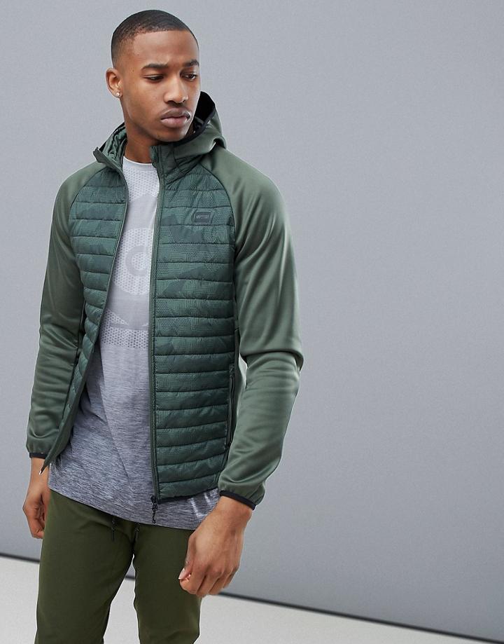 Jack & Jones Core Multi Quilt Jacket - Green