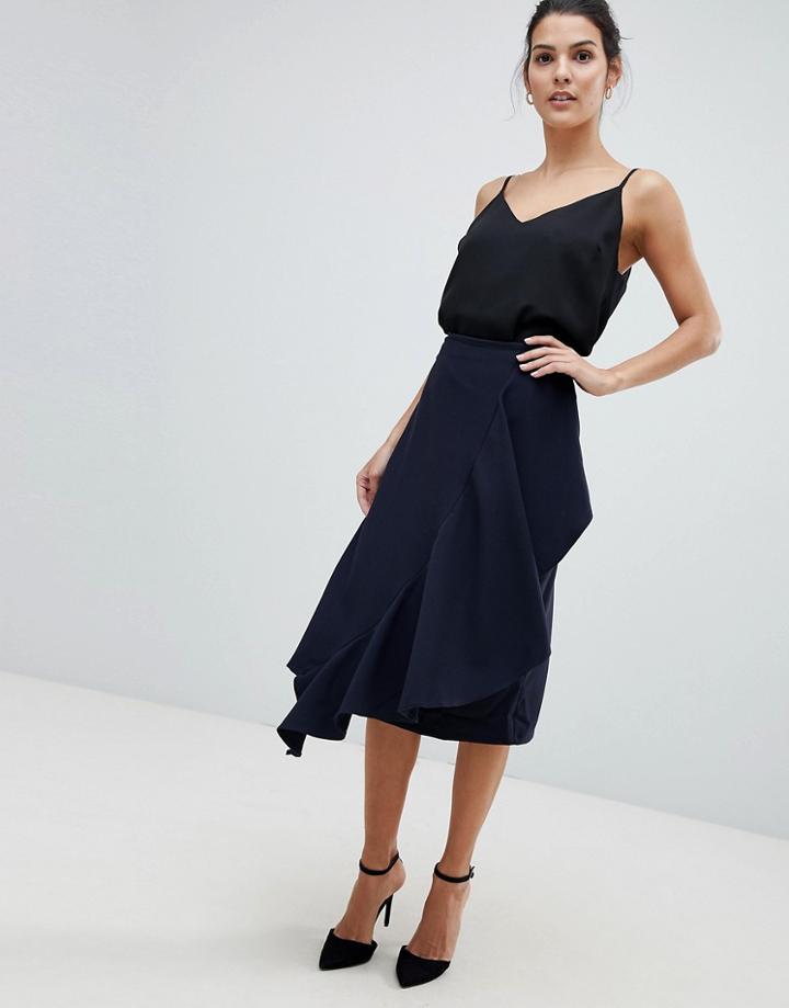 Closet Frill Skirt - Navy