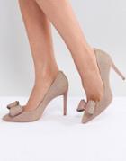 Ted Baker Azeline Rose Gold Sparkling Heeled Pumps - Gold