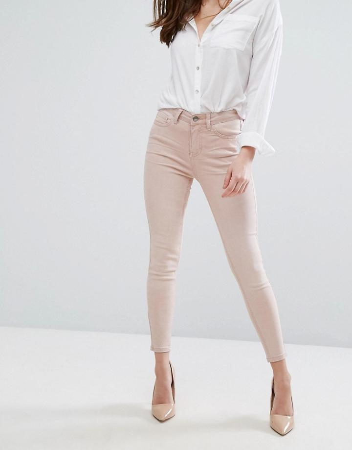 New Look Colored Skinny Jeans - Pink