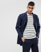 Selected Homme Lightweight Trench - Navy