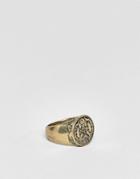 Icon Brand Burnished Gold Signet Ring - Gold