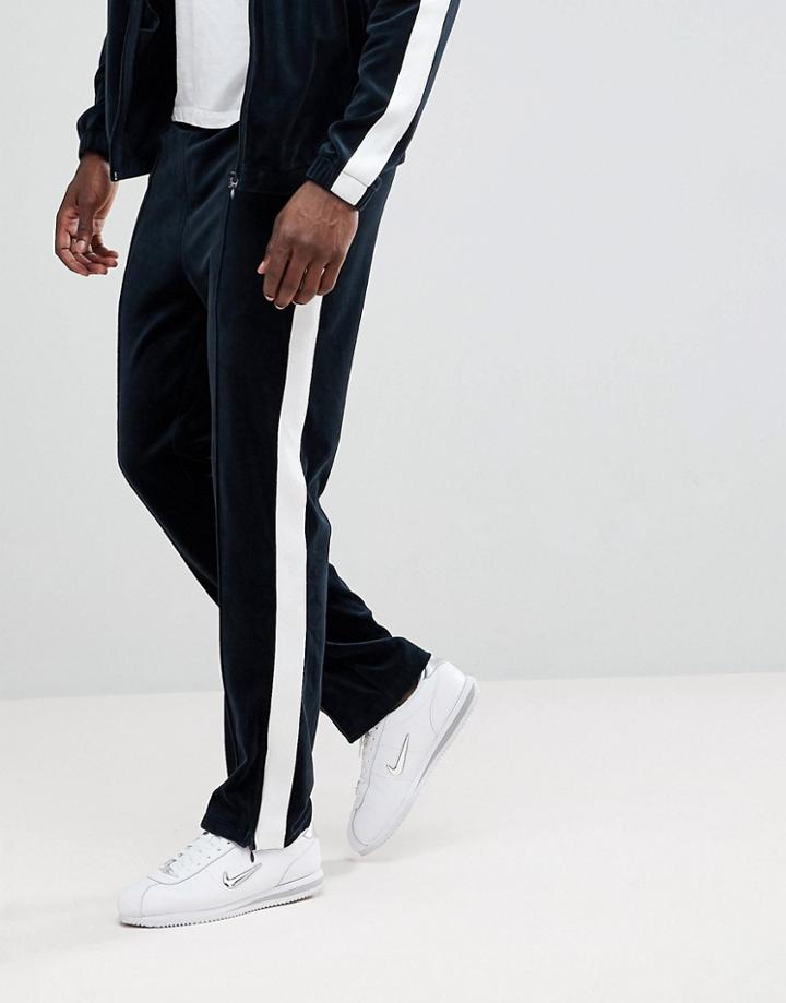 Weekday Local Velour Sweatpants Co-ord - Blue