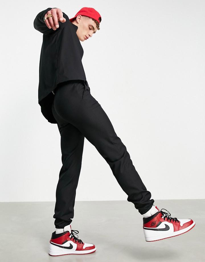 Asos Design Smart Slim Sweatpants In Black - Part Of A Set