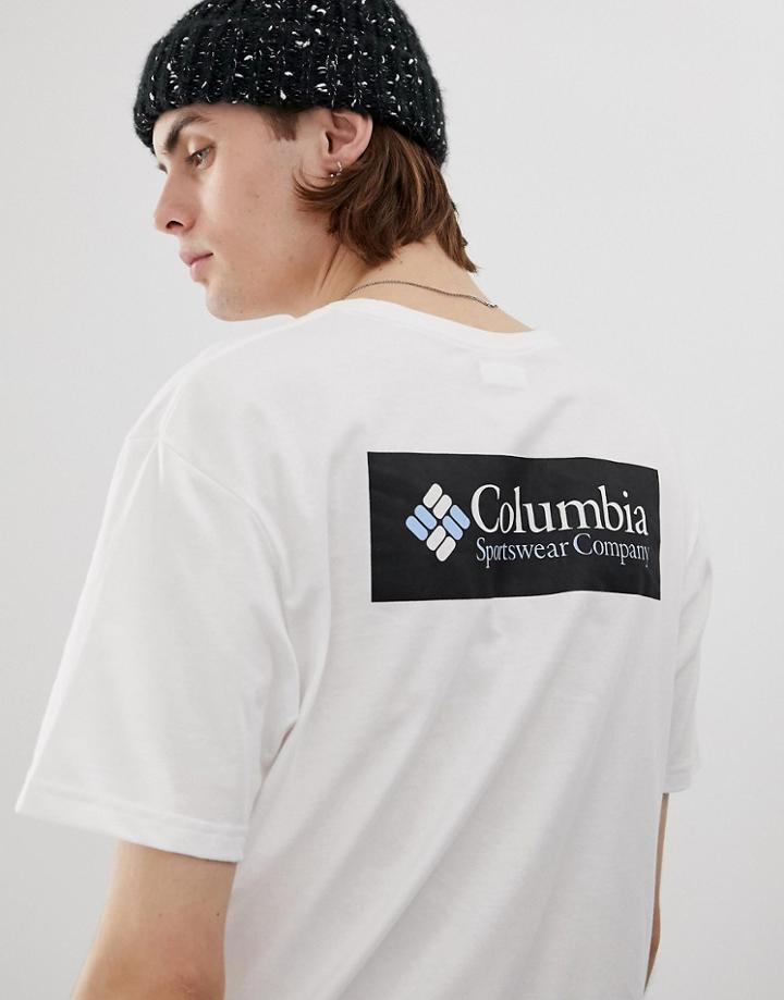 Columbia North Cascades Back Print T-shirt In White - White
