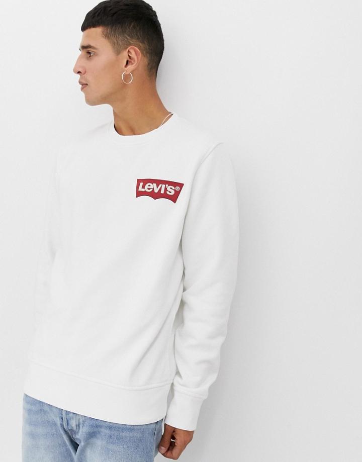 Levi's Small Batwing Logo Sweatshirt White-white