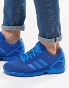 Adidas Originals Zx Flux Sneakers In Blue S32280 - Blue
