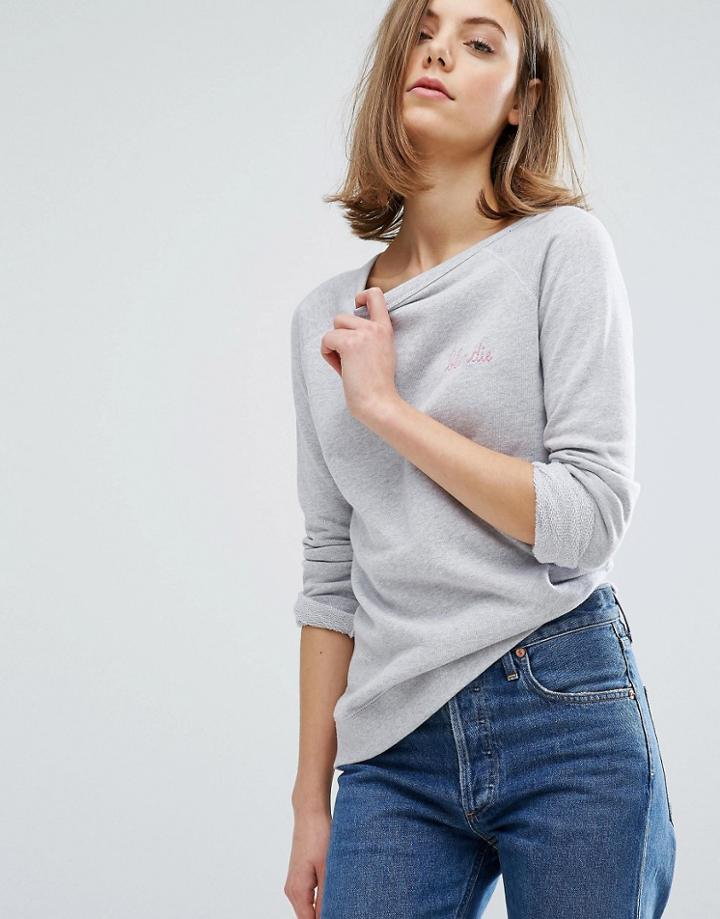 Maison Labiche Blondie Logo Sweatshirt - Gray