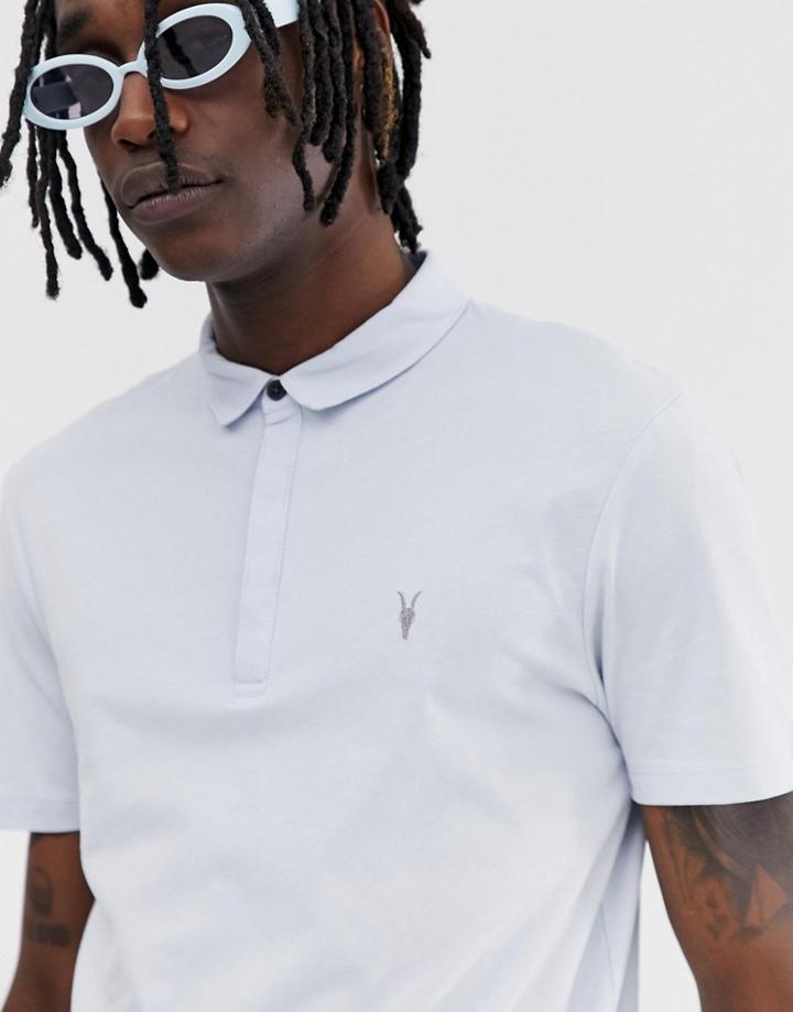 Allsaints Polo In Light Blue