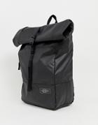 Eastpak Macnee 24l Roll Top Coated Backpack In Black - Black