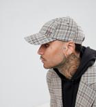 Add Baseball Cap In Stone Check - Stone