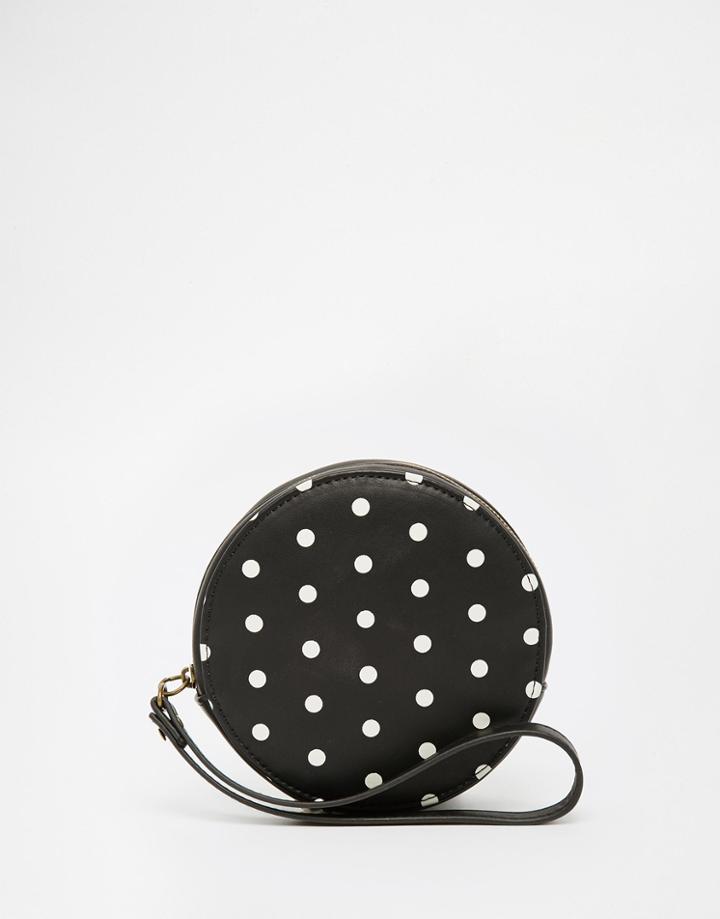 Monki Polka Dot Mini Bag - Black