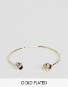 Ted Baker Rose Gold Flower Cuff Bracelet - Gold