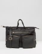 New Look Slouchy Multi Pocket Bag - Black