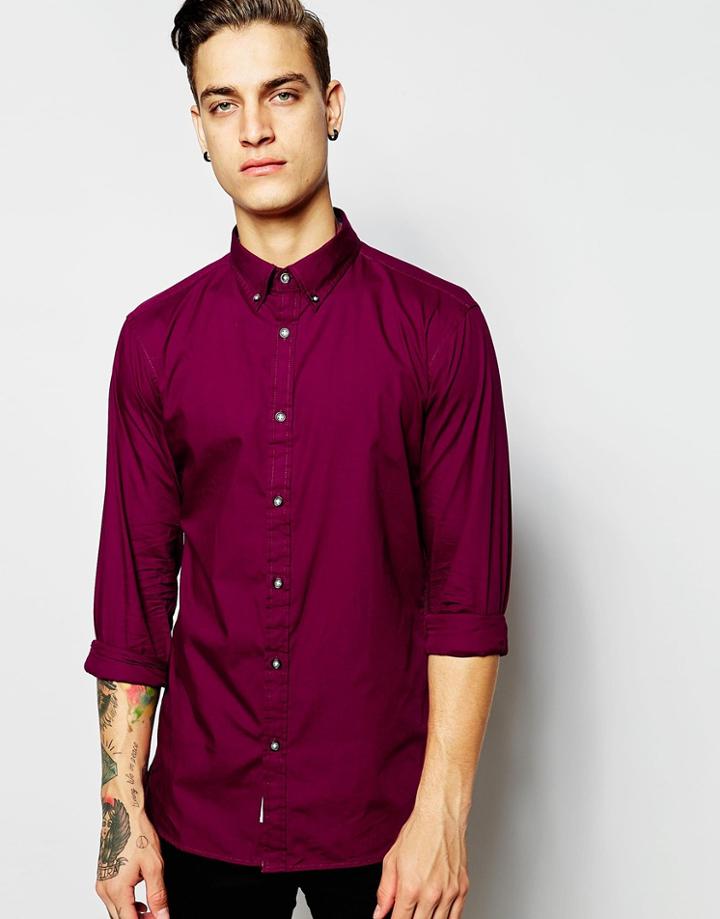 Produkt Washed Cotton Shirt - Port