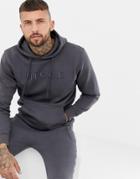 Nicce Hoodie In Gray With Logo - Gray