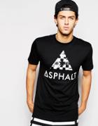 Asphalt Yacht Club Chequer Logo T-shirt - Black