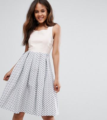 Vesper Tall Skater Midi Prom Dress - Green