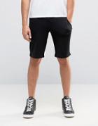 Armani Jeans Sweat Shorts With Logo In Black - Black