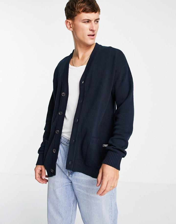 Jack & Jones Originals Button Cardigan In Navy