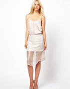 Goldie Iridescent Skirt - Ivory