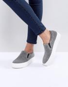 Faith Kyga Sparkle Sneakers - Silver