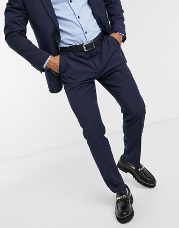 Shelby & Sons Slim Suit Pants In Navy