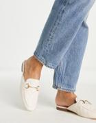 Raid Dency Quilted Mule Shoes In Cream-white