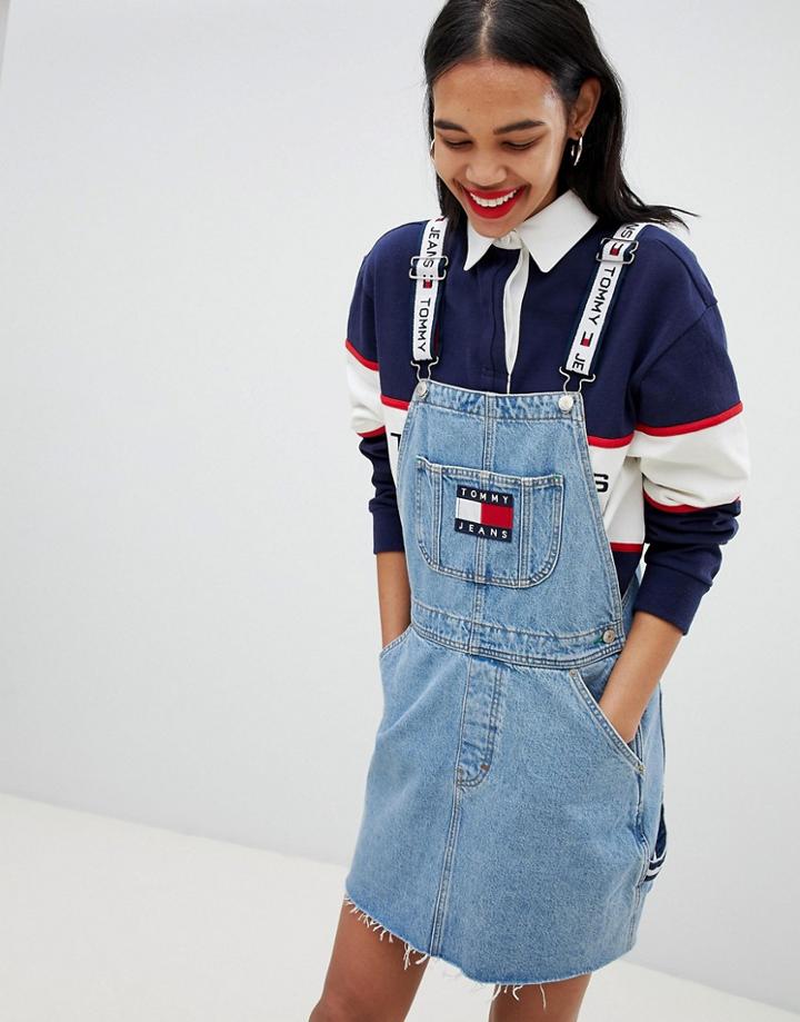 Tommy Jean 90s Capsule 5.0 Denim Overall Dress - Blue
