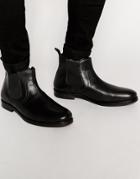 Red Tape Leather Chelsea Boots - Black