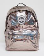 Hype Coffee Holographic Backpack - Gold