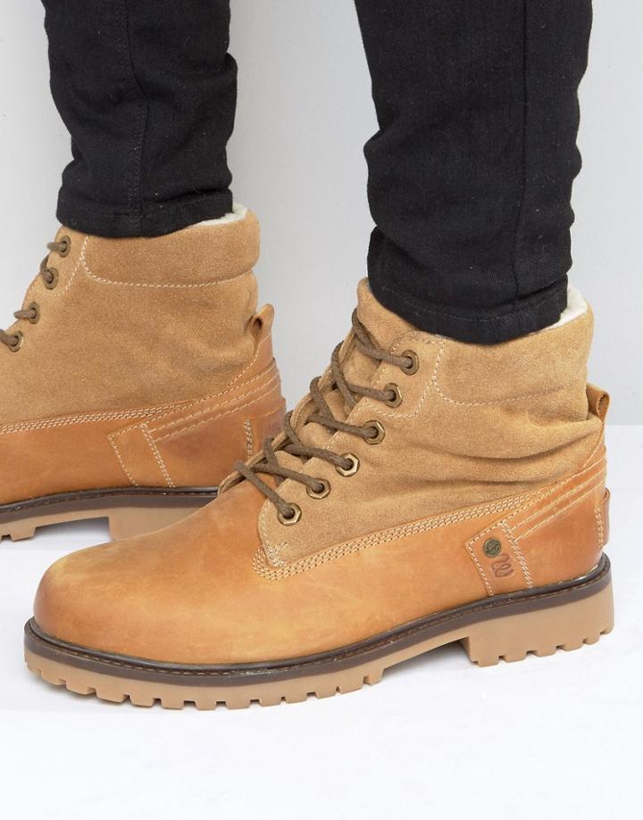 Wrangler Creek Fold Over Boots - Beige