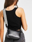 Claudia Canova Printed Shoulder Strap Shoulder Bag In Black