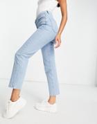 Na-kd Cotton Straight Leg Jean In Light Blue-blues