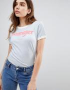 Wrangler Classic Ringer Logo T Shirt - Blue