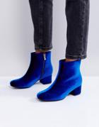 Truffle Collection Kitten Heel Boot - Blue