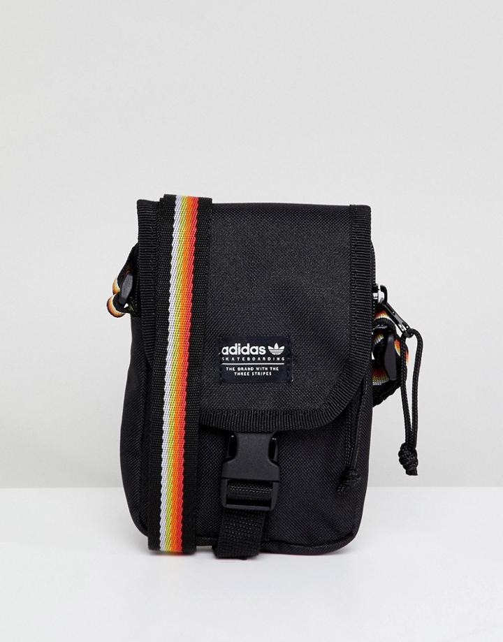 Adidas Skateboarding Flight Bag In Black Ce2600 - Black